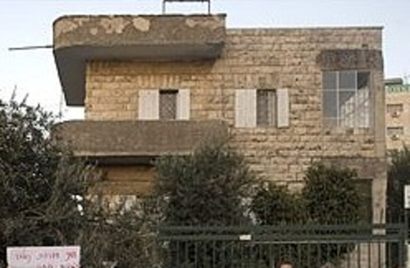 One of the houses evicted in Sheikh Jarrah. (photo credit: AP)