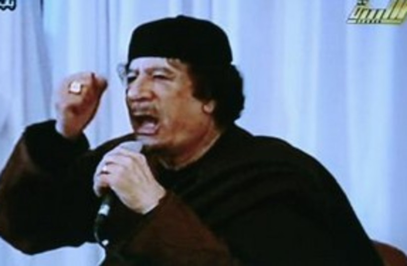 Gaddafi State TV 311 (photo credit: REUTERS)