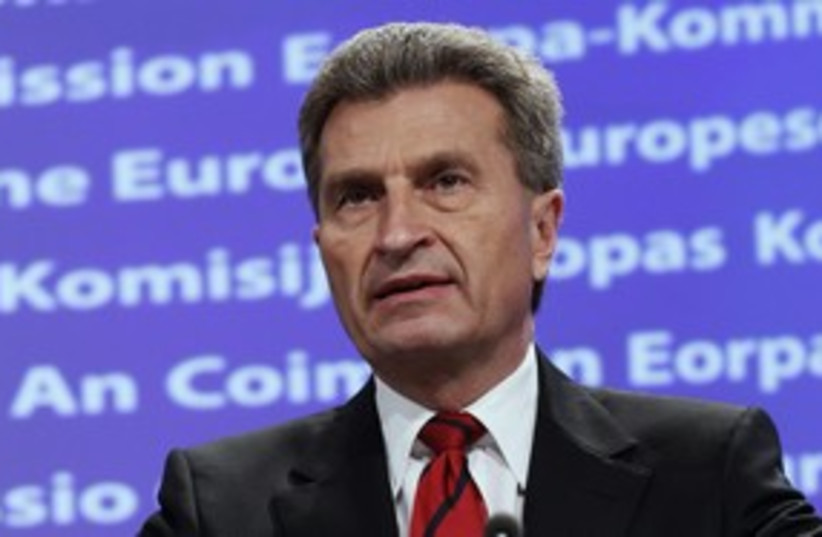 EU Energy Commissioner Guenther Oettinger 311 (photo credit: REUTERS)