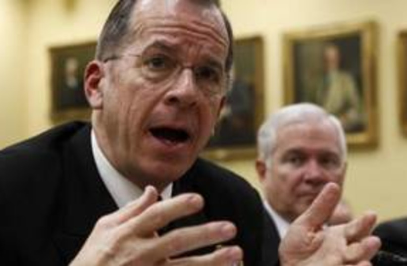 US Chairman of Joint Chiefs Admiral Mike Mullen 311 R (photo credit: REUTERS/Kevin Lamarque)