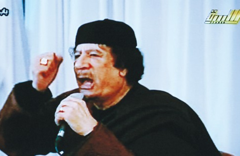 Muammar Gaddafi 520 (photo credit: Reuters)