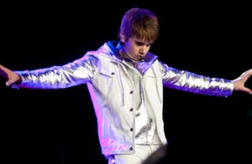 Justin Bieber at show 311 (photo credit: Avihai Levy)
