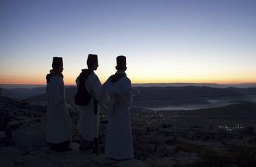 Members of the Samaritan sect near the West Bank.
