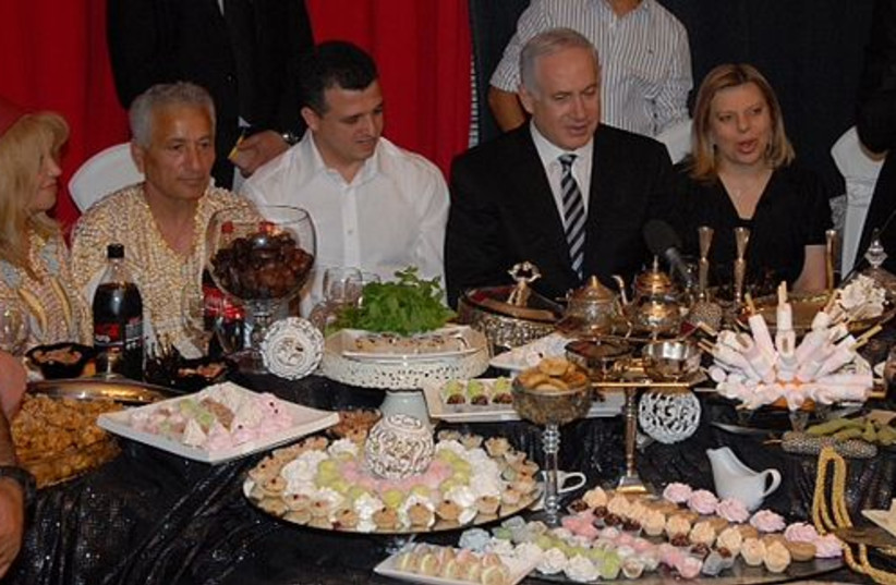 Netanyahu celebrating Mimouna