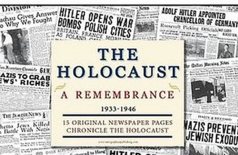 Holocaust newspapers (photo credit: courtesy)