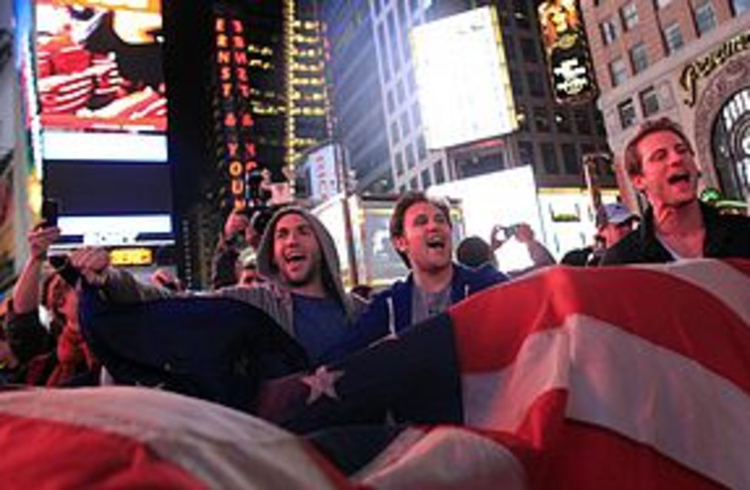 Americans react to Osama death 311 (photo credit: REUTERS)