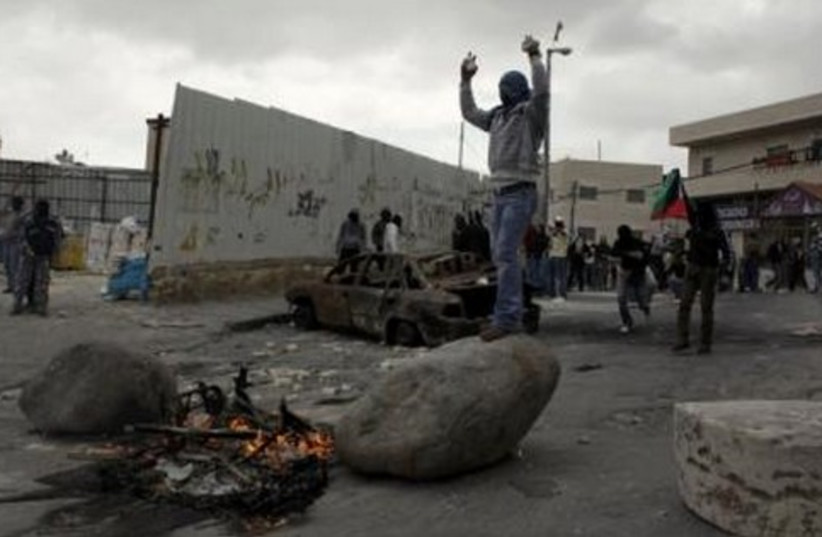 Palestinians demonstrate on Nakba Day.
