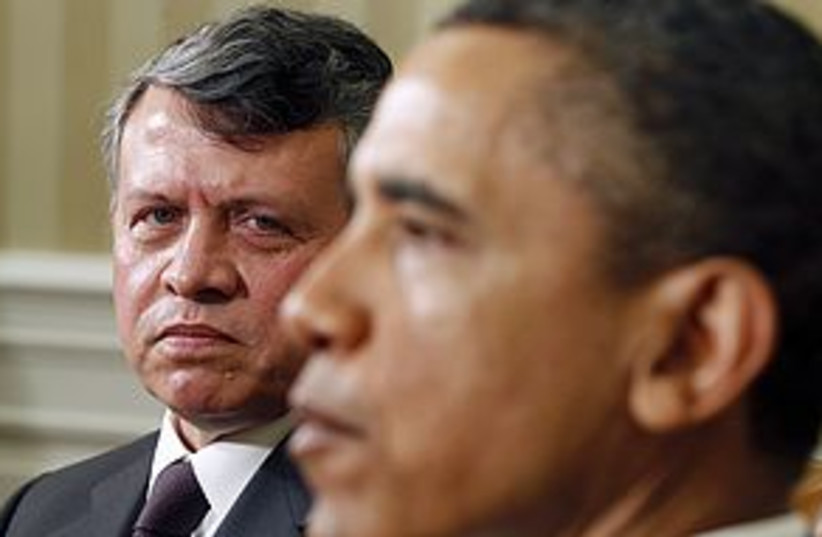 Obama Abdullah 311 (photo credit: REUTERS/Larry Downing)