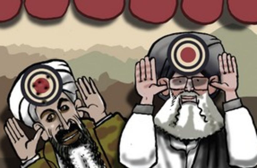 Osama bin Laden cartoon 311 (do not publish again) (photo credit: AVI KATZ)