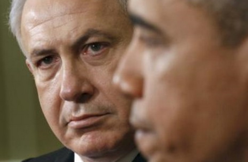 Obama, Netanyahu meeting in Washington GALLERY 465 (R) 3 (photo credit: REUTERS/Jim Young)