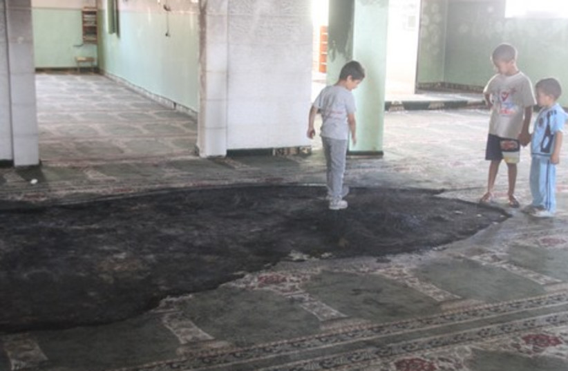 Mosque hit in price tag attack