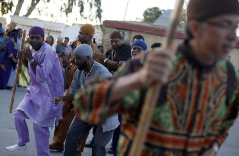 African Hebrew Israelis celebrate shavuot dancing