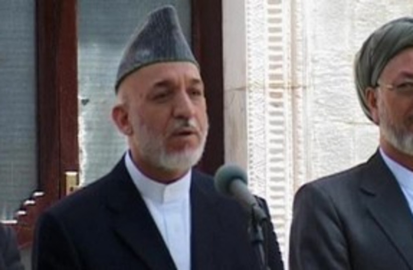 Hamid Karzai 311 R (photo credit: REUTERS)