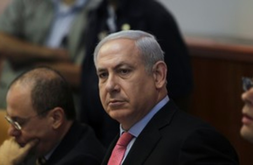 Prime Minister Binyamin Netanyahu 311 (R) (photo credit: REUTERS/Ronen Zvulun)