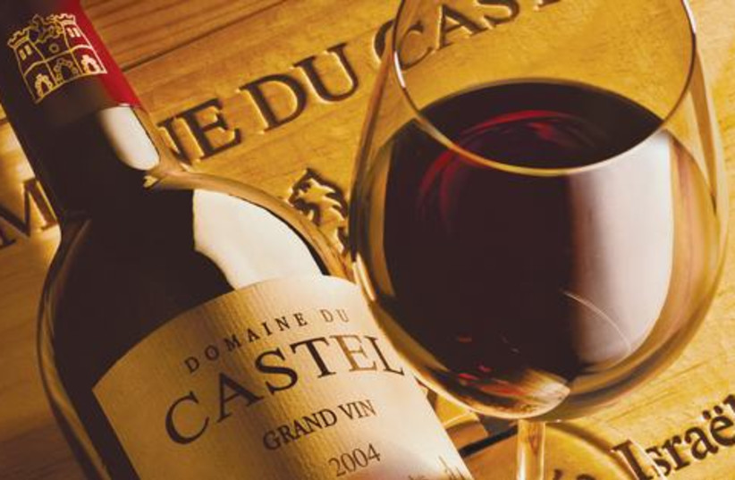 Castel's Grand Vin-a red Bordeaux-style blend. (photo credit: Domaine du Castel)