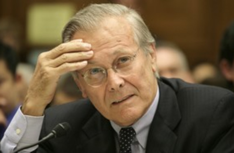 Donald Rumsfeld 311 R (photo credit: Yuri Gripas / Reuters)