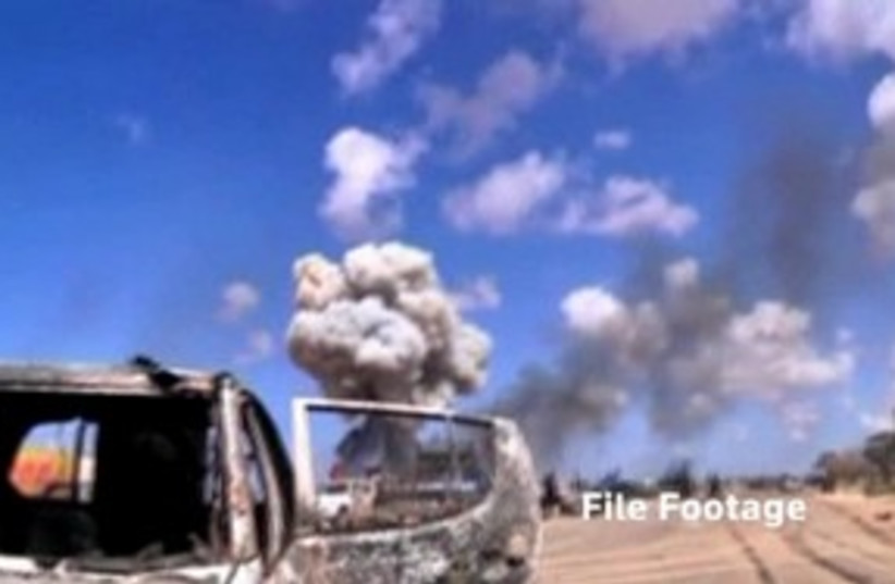 Libya explosion 311 (photo credit: REUTERS)