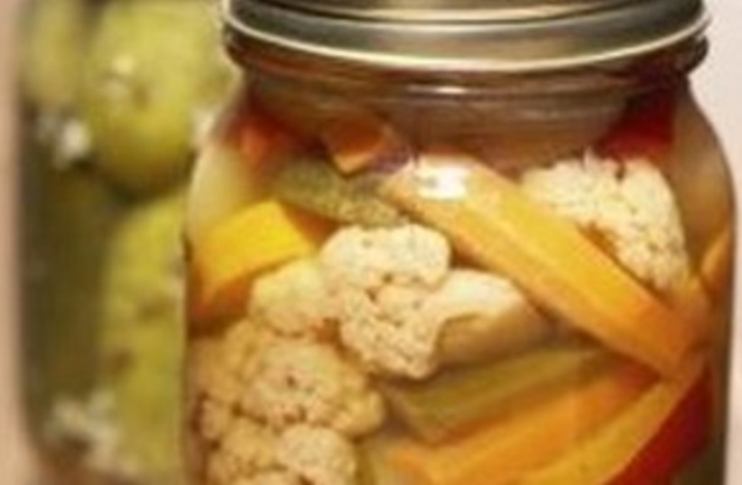 Pickled vegetables in jar 311 (photo credit: Courtesy)