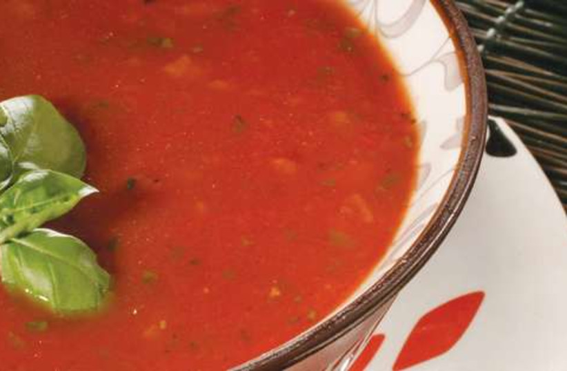 Cold tomato soup 521 (photo credit: MCT)