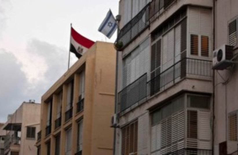 Egypt embassy in Tel Aviv 311 (photo credit: REUTERS/ Nir Elias )