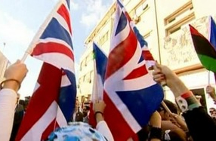 British flags 311 (photo credit: Reuters)