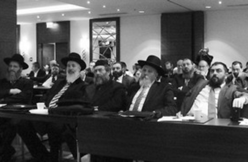 The Conference of European Rabbis, Warsaw (photo credit: Moshe Fridman)