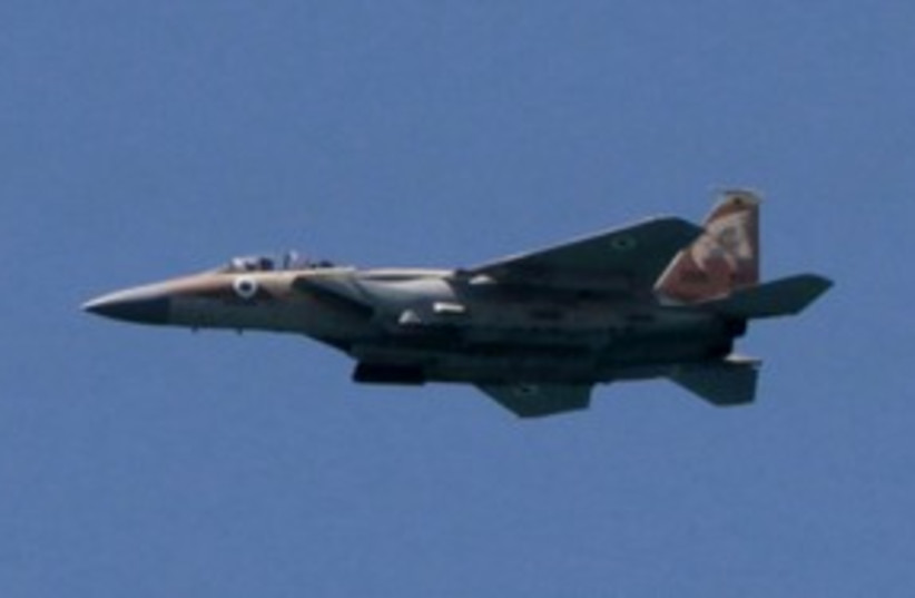 IAF F15 fighter jet 311 (R) (photo credit: Baz Ratner / Reuters)