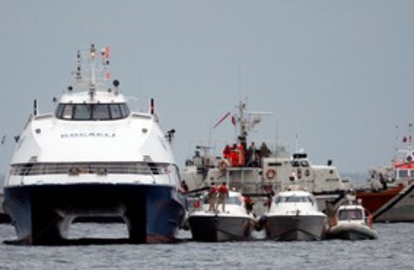 Turkish hijacked ferry 311 (photo credit: Reuters)