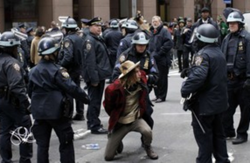 police thwart Occupy Wall Street plans_311 (photo credit: Reuters)