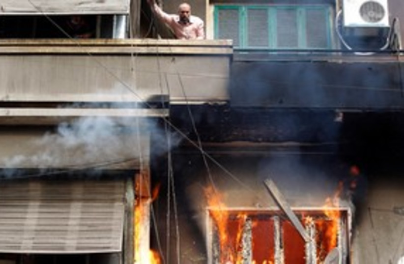 Tahrir Fire 311 (photo credit: REUTERS)
