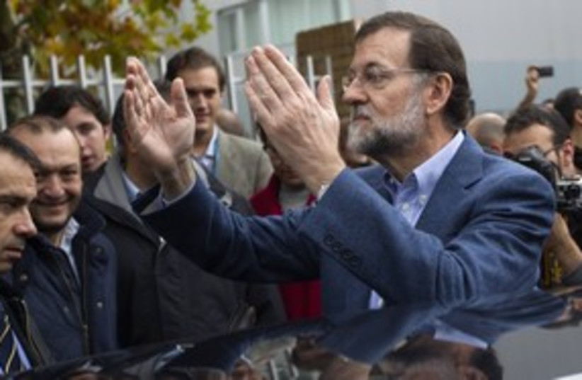 Spains People's Party leader Mariano Rajoy (photo credit: REUTERS/Juan Medina )