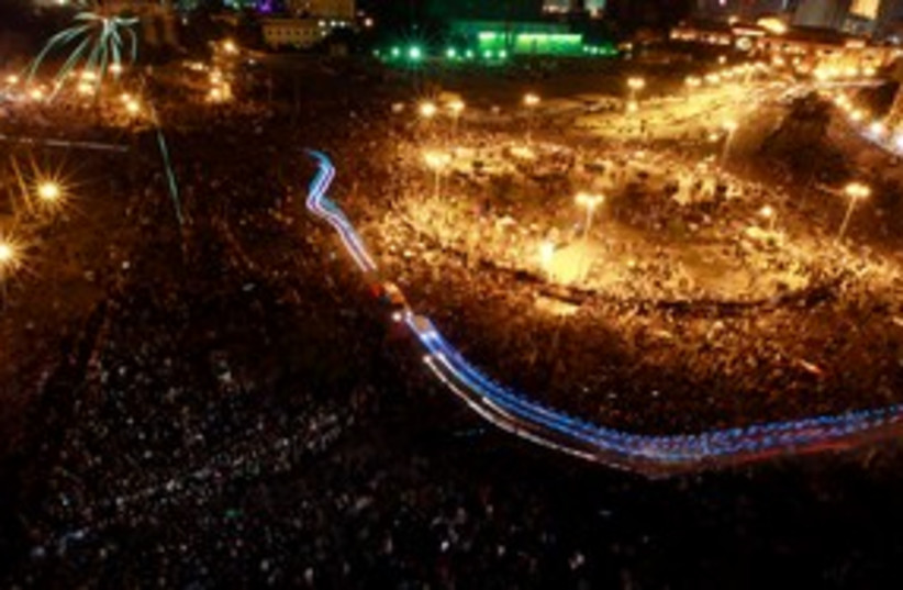 Protesters fill Cairo's Tahrir Square 311 (R) (photo credit: REUTERS/Amr Abdallah Dalsh)