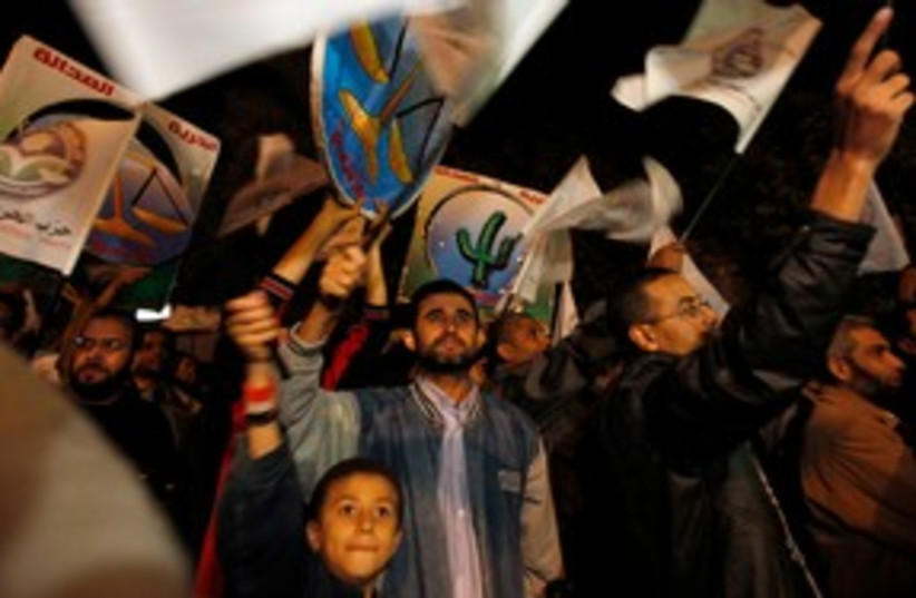 Muslim Brotherhood supporters attend a rally 311 (R) (photo credit: REUTERS/Mohamed Abd El-Ghany)