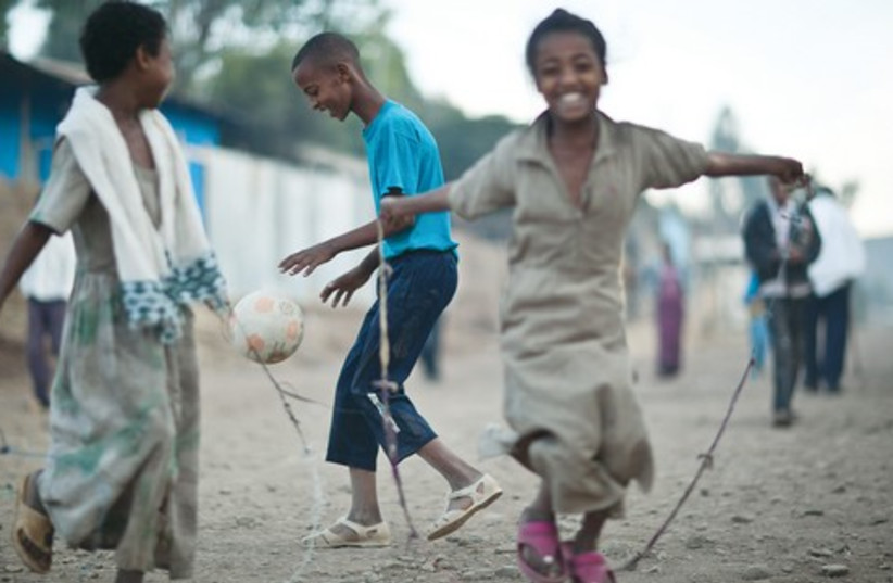 Ethiopian children playing 521 (photo credit: Courtesy of Atalia Katz)