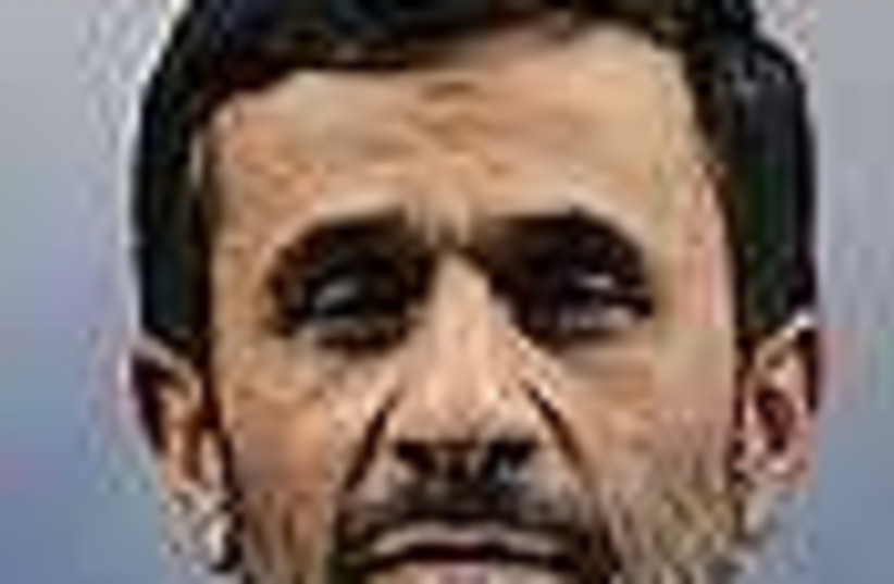Iranian President Mahmoud Ahmadinejad speaks to the press.  Photo: AP (photo credit: AP)