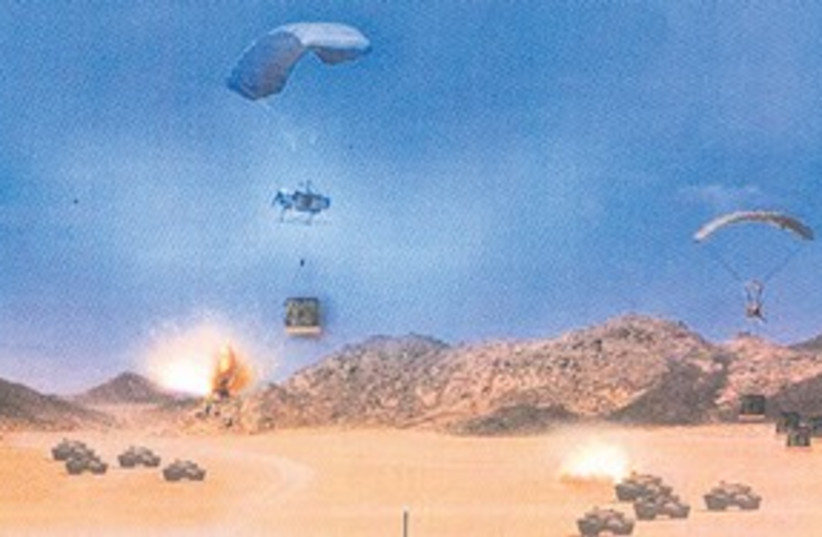 “Flying Elephant” parachute 311 (photo credit: IDF)