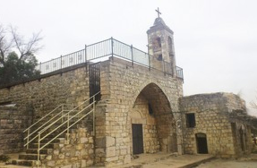 THE ST. MAROUN Church in Jish Maronites 311 (photo credit: Ben Hartman)