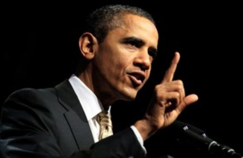 US President Barack Obama 311 (R) (photo credit: REUTERS/Kevin Lamarque)