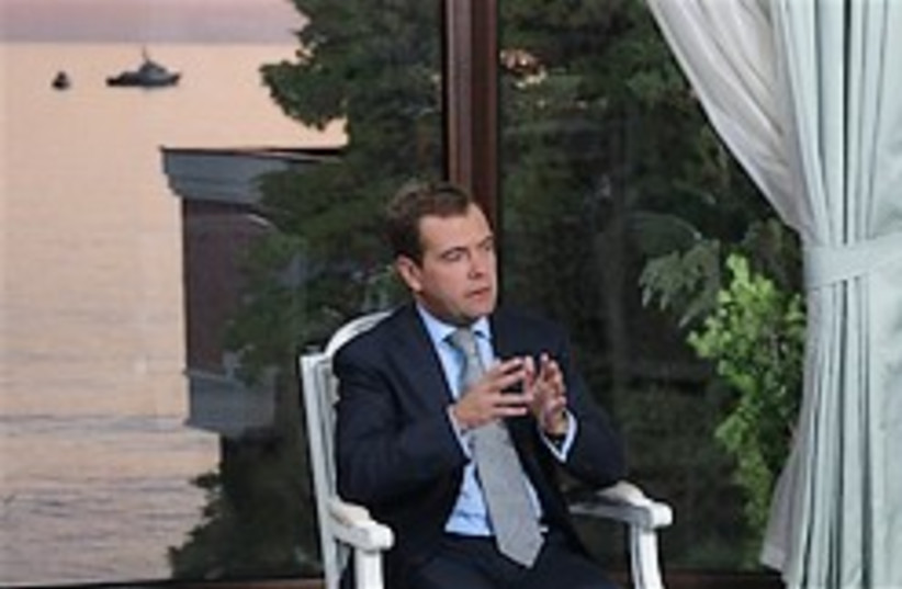 Russian President Dmitry Medvedev (photo credit: AP)