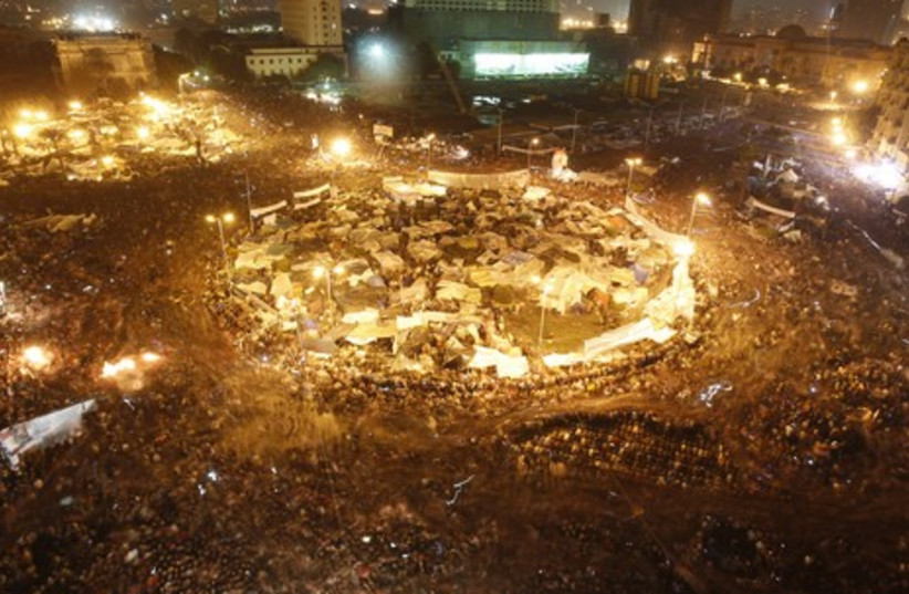 Arab Spring protests topple regimes (photo credit: Reuters/Amr Dalsh)
