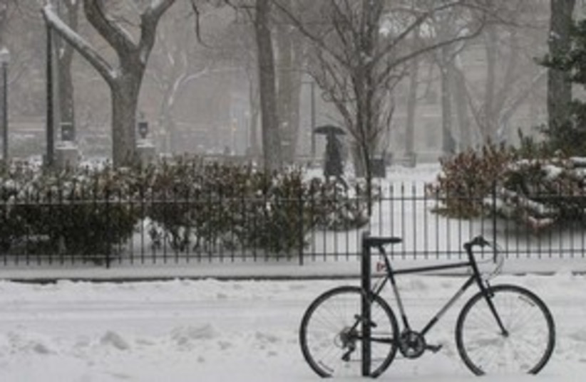Bike in Winter 311 (photo credit: Lynne Goldstein)