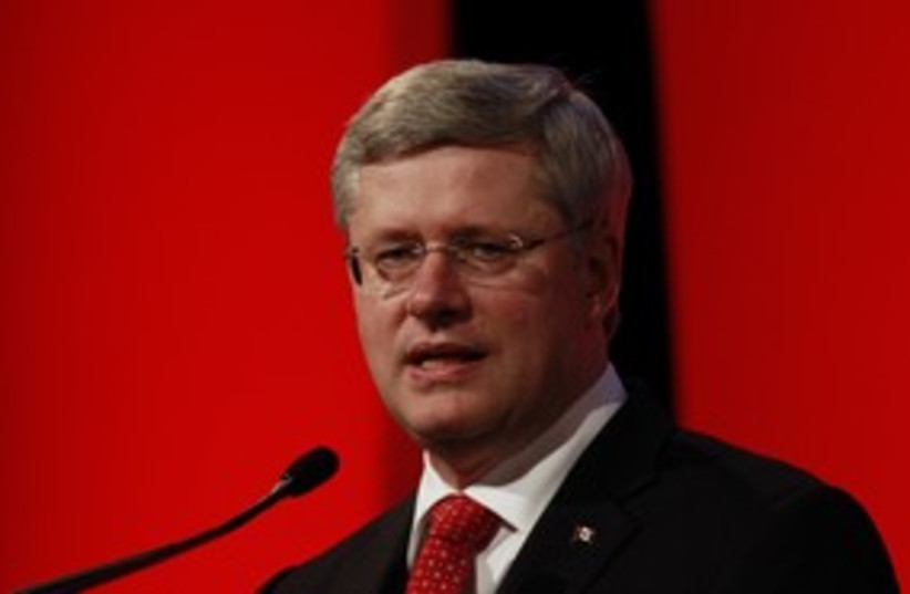 Canadian Prime Minister Stephen Harper_311 (photo credit: Daniel Munoz/Reuters)