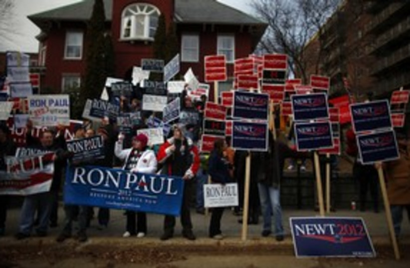 Republican presidential primaries 311 (photo credit: REUTERS/ERIC THAYER)