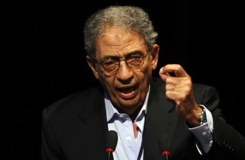Egyptian presidential candidate Amr Moussa 311 R (photo credit: Abd El Ghany / Reuters)