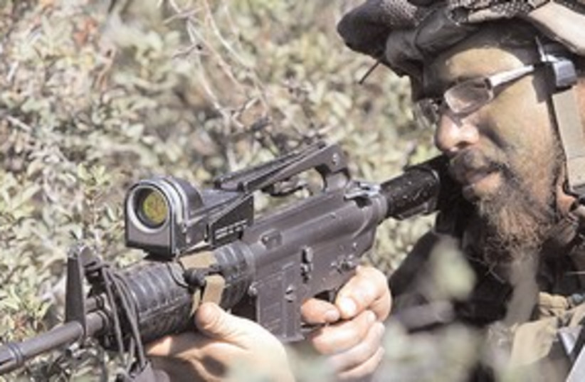 Haredi soldier 311 (photo credit: Marc Israel Sellem/The Jerusalem Post)