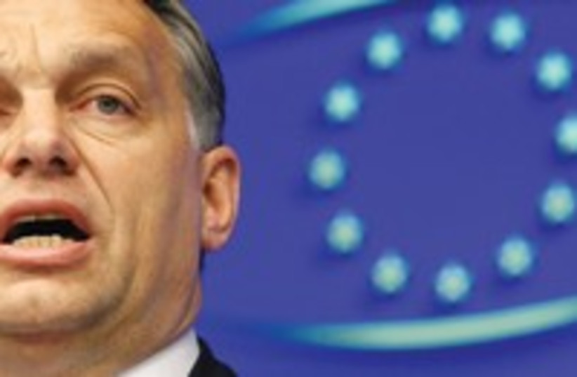 Hungarian Prime Minister Viktor Orban 300 R (photo credit: REUTERS)