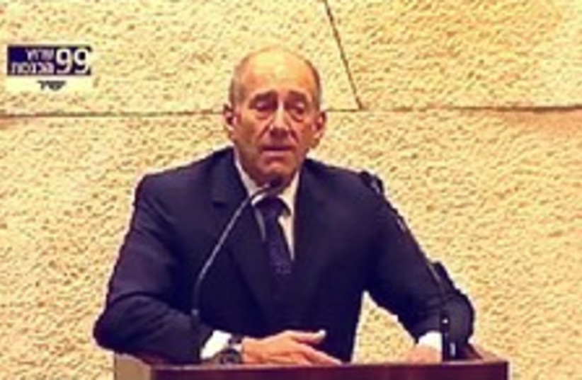 olmert knesset 224.88 (photo credit: Knesset Channel)