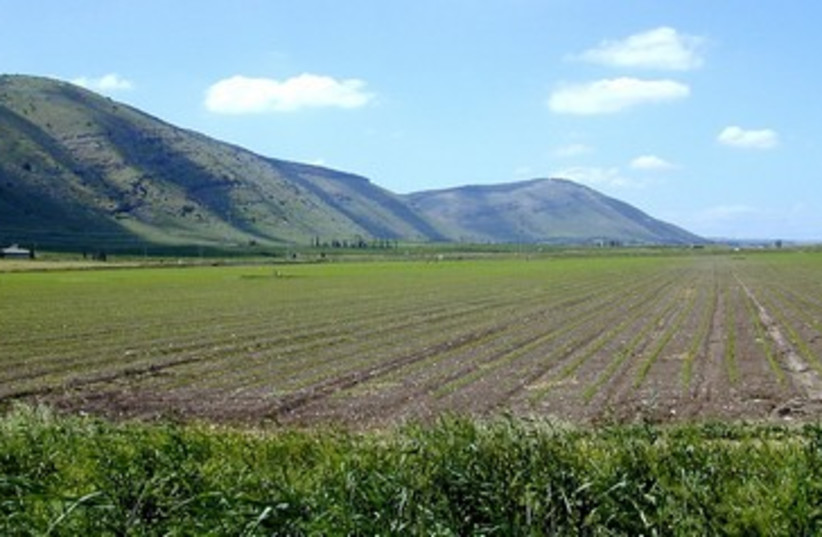 Mt Gilboa from east 390 (photo credit: BiblePlaces.com)