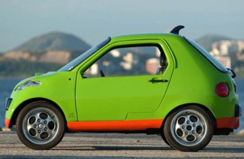 Brazilian mini-car can run on both gasoline, ethanol 390 (photo credit: REUTERS/Handout)