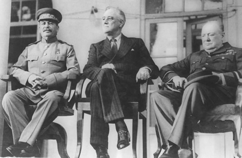 Stalin, Roosevelt and Churchill 521 (photo credit: Library of Congress / MCT)